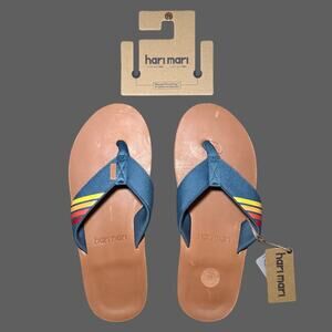 Hari Mari Del Mar Flip Flops Habor Blue Mens 11 NWT